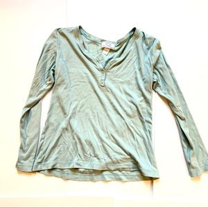 Oscar de la Renta HTF Mint Sage Green Top Blouse S